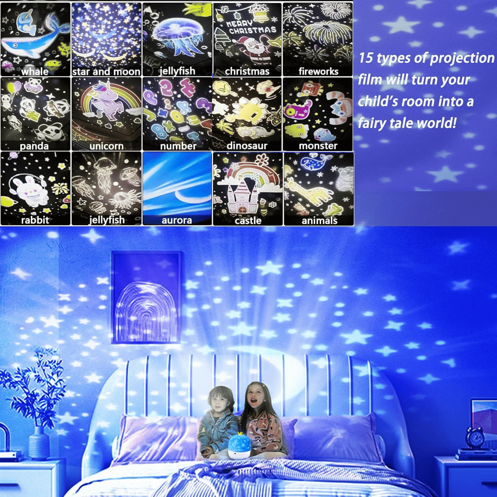 ⭐Projector Night Light for Kids 15 Sets of Films🌙Type-C Charging🔋 Mivoza Deutschland