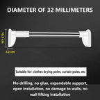 Adjustable Drill-Free Rod – Stainless Steel Curtain Rod
