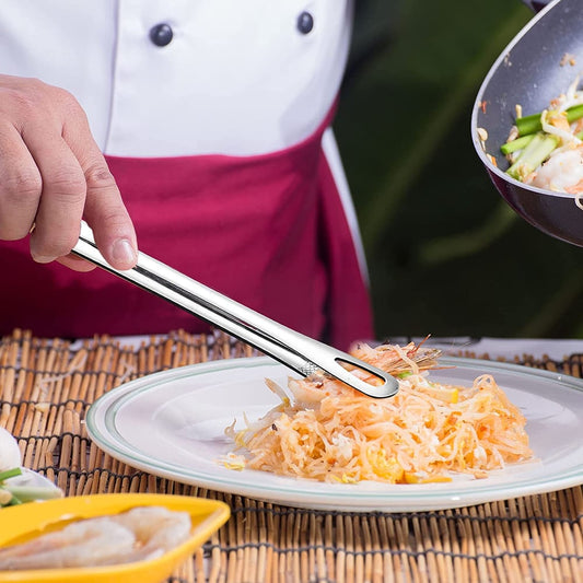 Stainless Steel Grill Tongs for Secure and Firm Grip