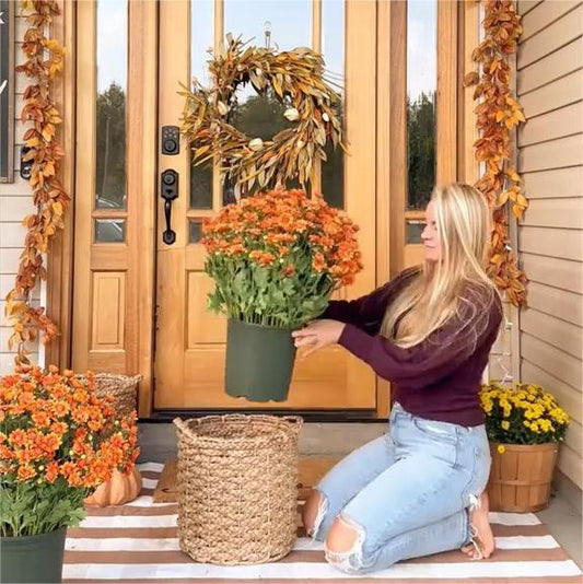 Artificial Flowers Autumn Decor — Welcome to the Colorful Splendor of Autumn 5 Bundles per Set