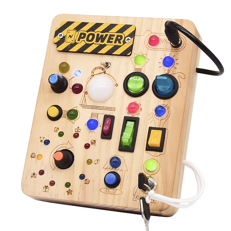 Wooden Activity Board — Playfully Promote Fine Motor Skills