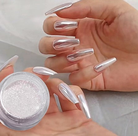 Nail Chrome Powder – Mirror Shine for Lasting Manicures
