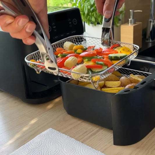 Buy 3 Baskets Get 2 Tongs Free | FlexFry™ — Double Meals, Half the Time