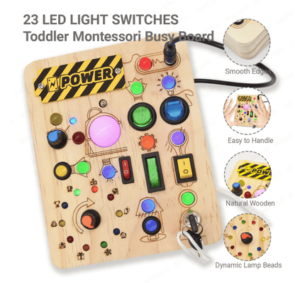 Wooden Activity Board — Playfully Promote Fine Motor Skills