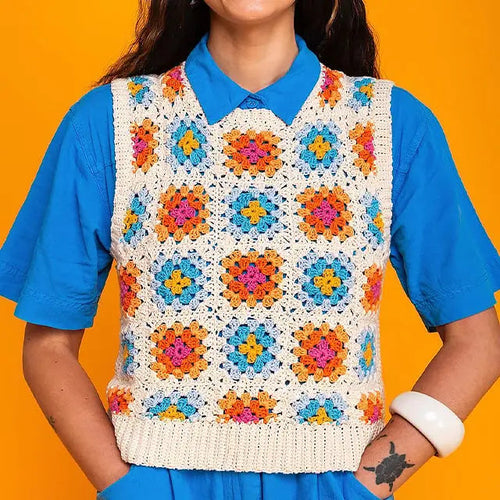 50 Häkelkarten mit farbenfrohen Mustern