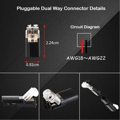 LED Connector Plug — Quick and Secure Assembly (20 Pieces)