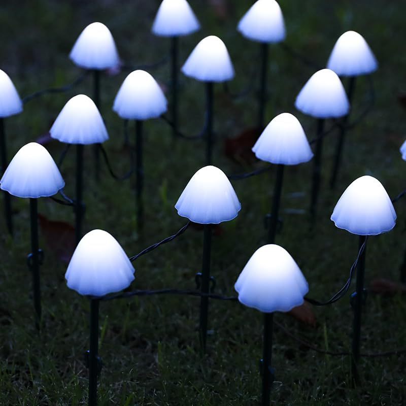 Solarbetriebene Pilz-Lichterkette — Magische Stimmung für Ihren Garten Mivoza Deutschland