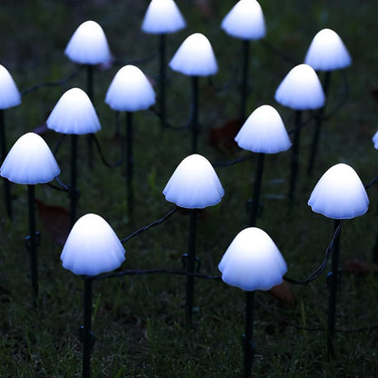 Solarbetriebene Pilz-Lichterkette — Magische Stimmung für Ihren Garten Mivoza Deutschland