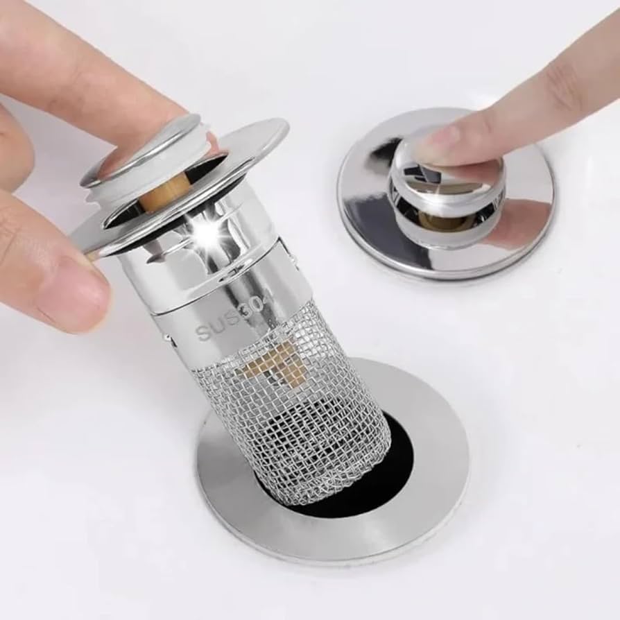 Stainless Steel Drain Filter — The Solution Against Hair Clogs in the Sink