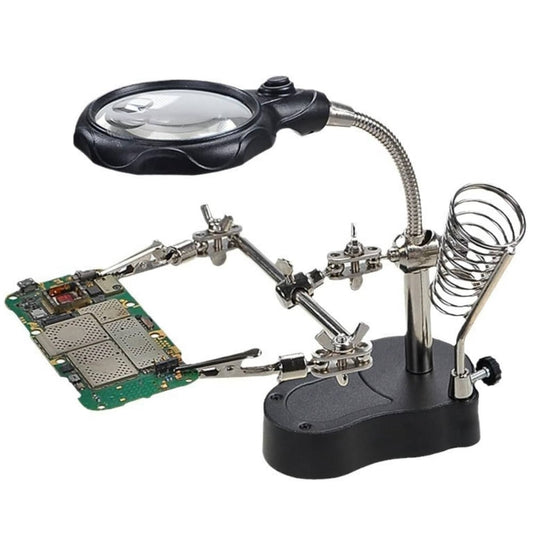Adjustable LED Magnifying Glass Soldering Station – Hands-Free Precision Made Easy! Mivoza Deutschland