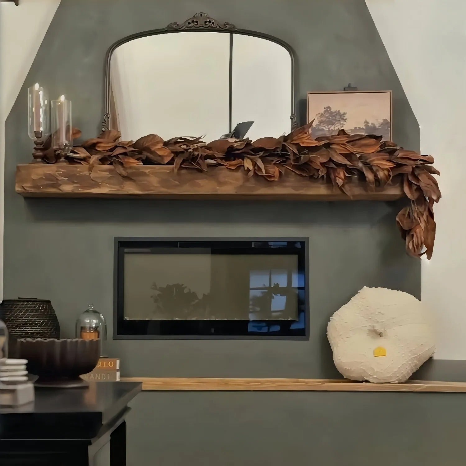 Brown Magnolia Garland – Elegant Fall Décor