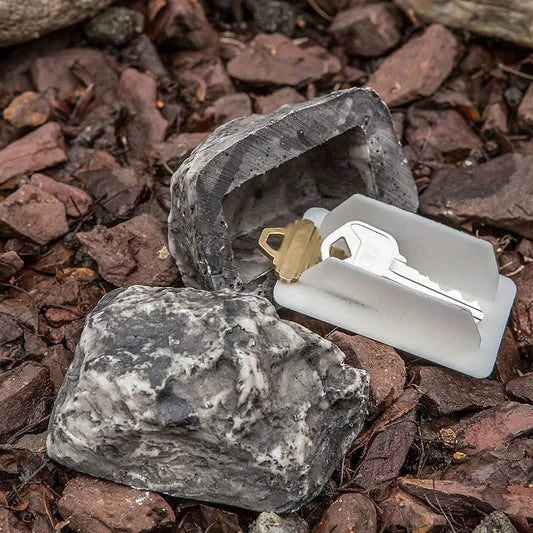 Fake Rock Key Hider – Outdoor Weatherproof Hidden Key Holder for Garden or Porch