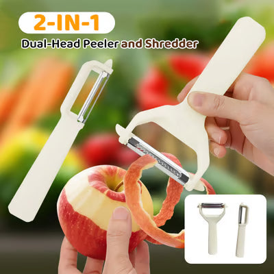 2-in-1 Peeler and Grater – Kitchen Tool for Precise Preparation