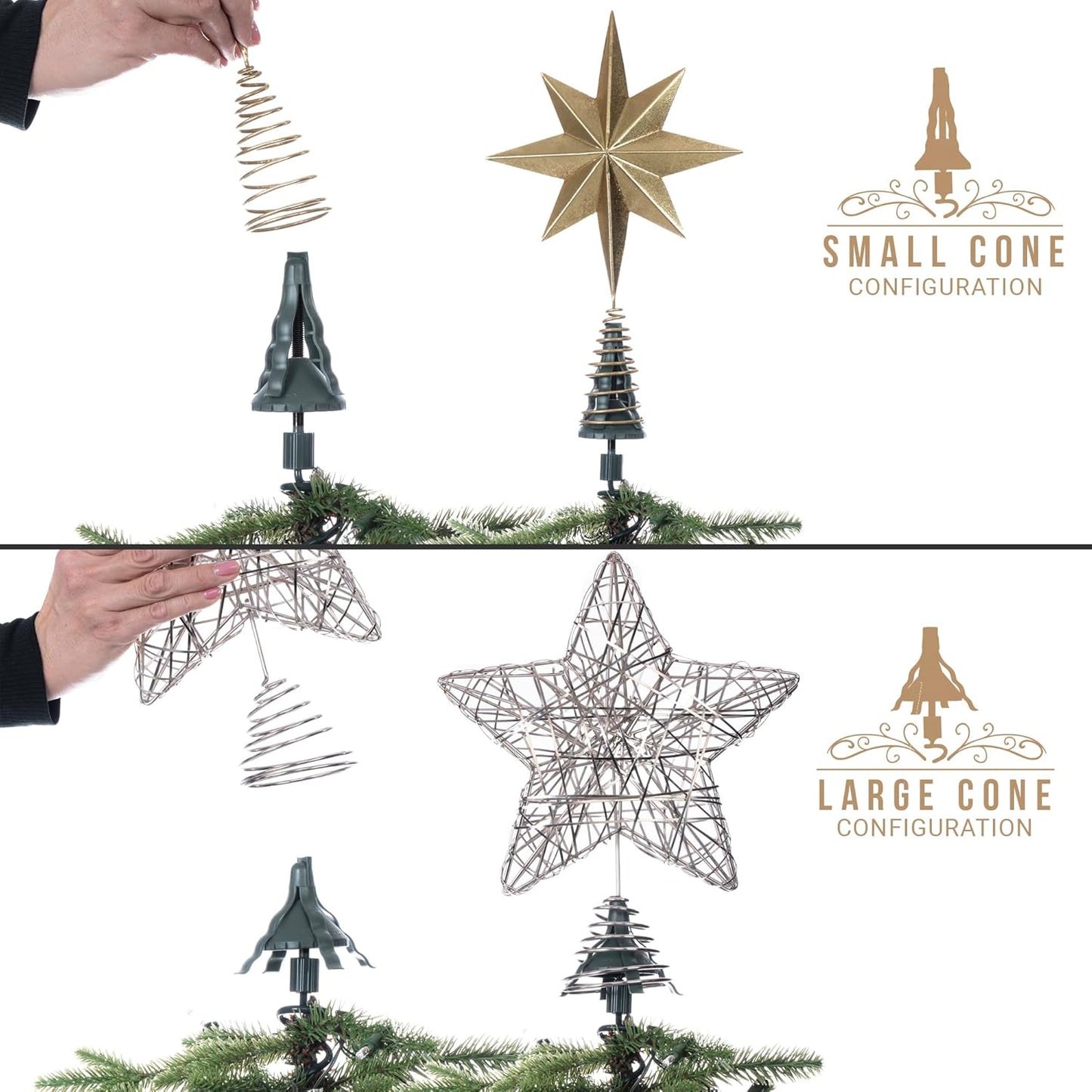 Tree Top Holder — Steady Support for Your Star