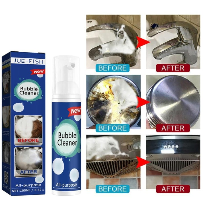 GlimmerMist™ — Foam-Powered Grease Eraser