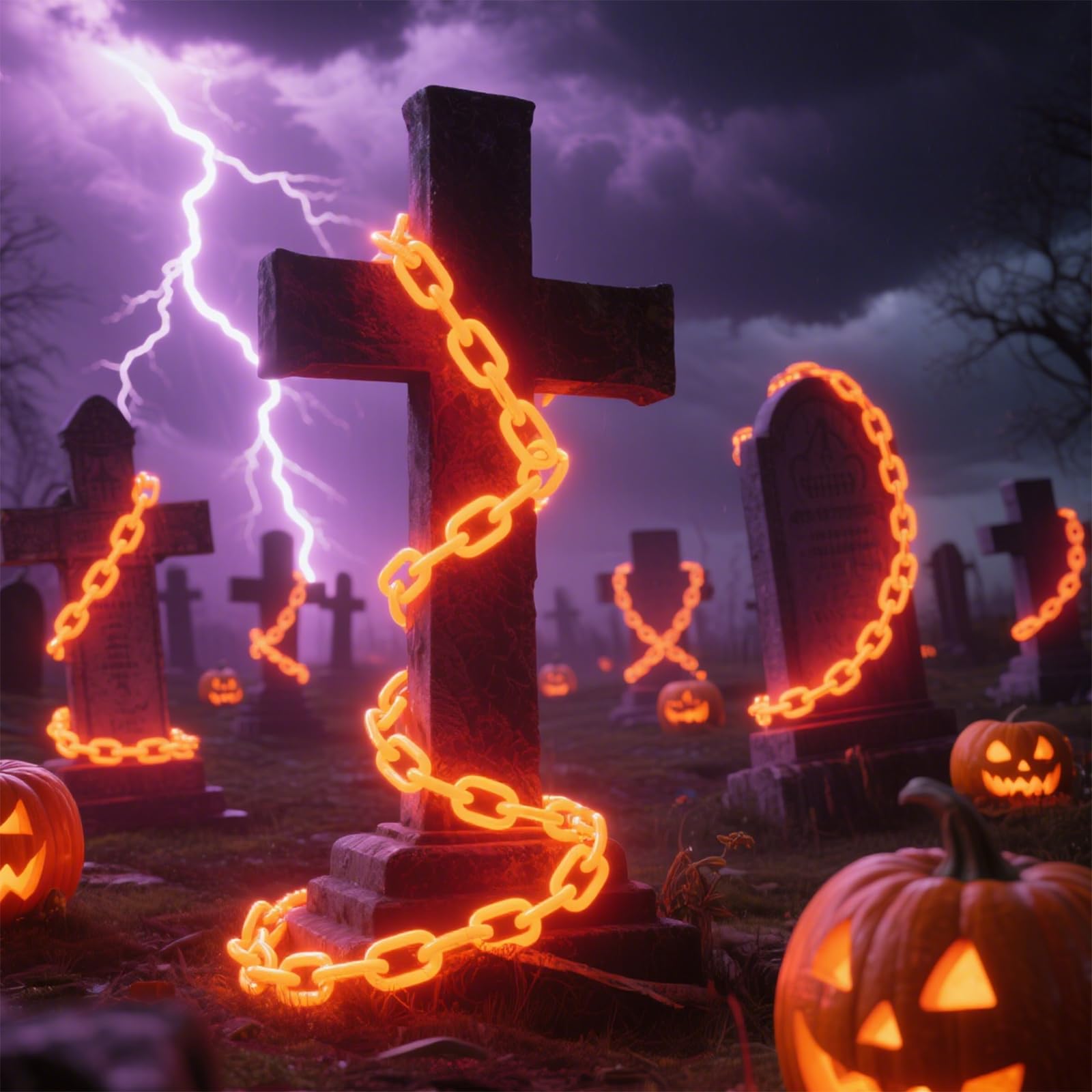 Halloween Chain-Link String Lights, Waterproof Mivoza Deutschland