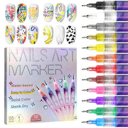 Nail Design Color Pencil Set — Radiant Colors for Perfect Nails