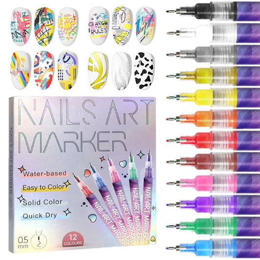 Nail Design Color Pencil Set — Radiant Colors for Perfect Nails