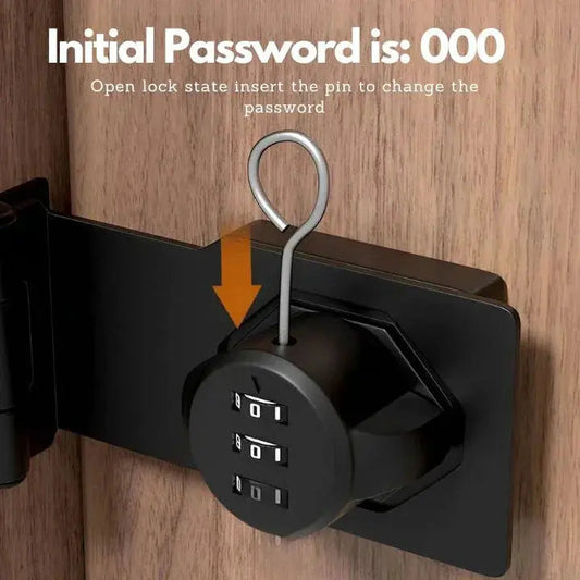 Keyless Secure Lock — Stainless Zinc Alloy with 1000 Codes