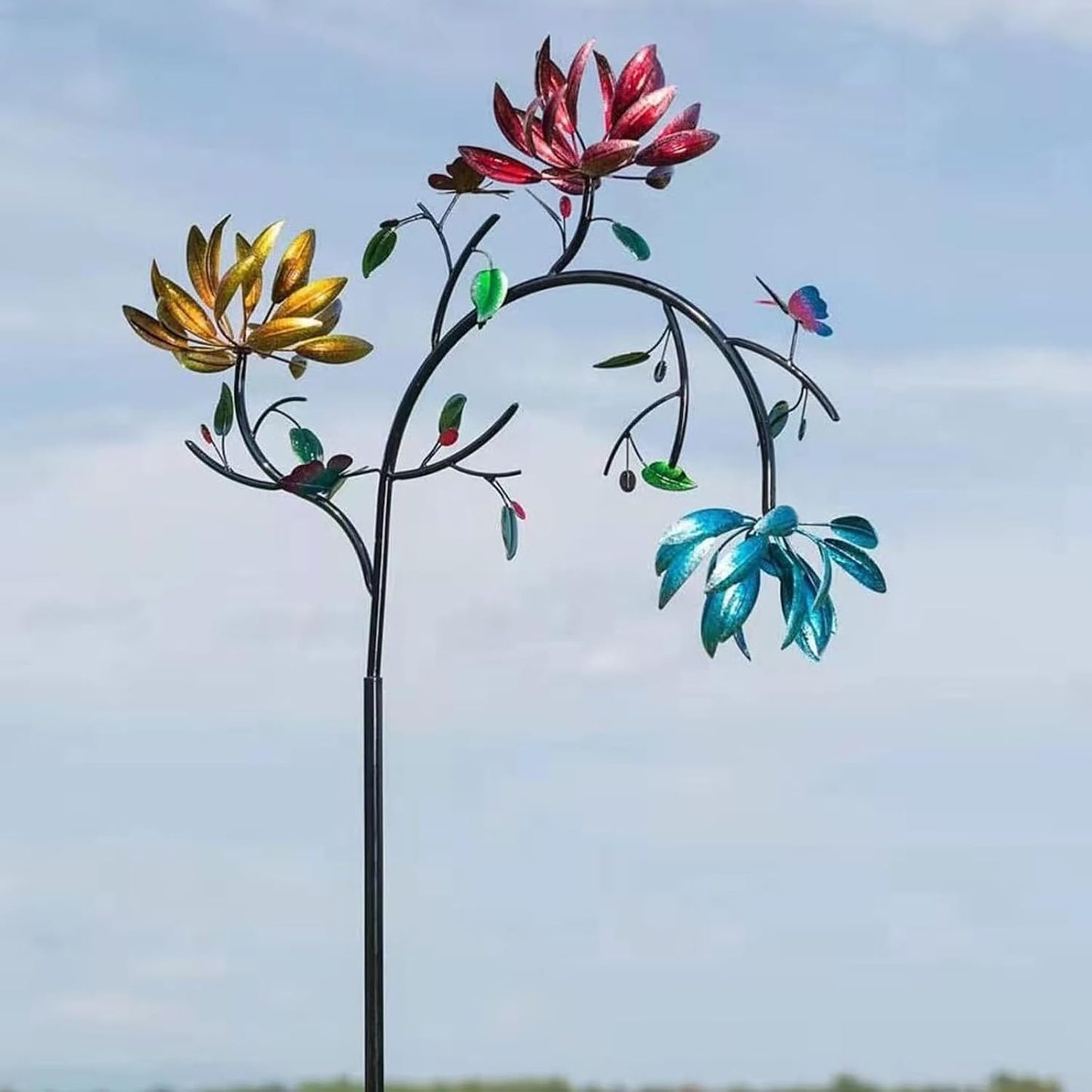 Bunter Garten-Windspinner – Faszinierende Blumendekoration Mivoza Deutschland