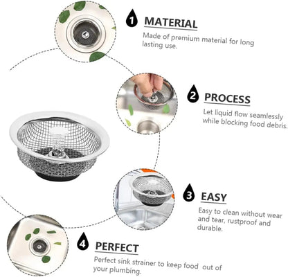 Abflusssieb für Spüle — Verhindert teure & unangenehme Rohrreinigung 2er Set Mivoza Deutschland