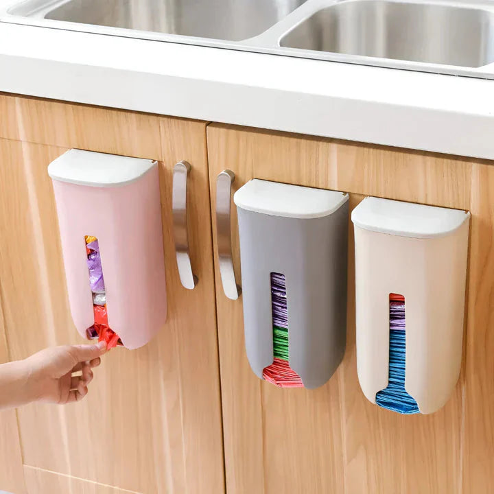 Wall-Mounted Storage Box for Plastic Bags – No Drilling Required