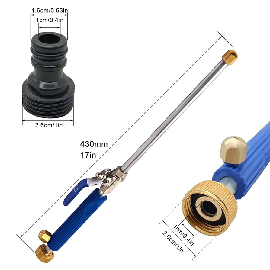 High-Pressure Water Nozzle — Effortless Cleaning Power for Home