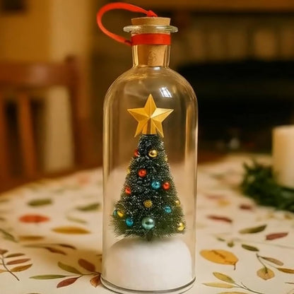 Christmas Tree with Message in a Bottle — Gift a Personal Message