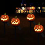 Solar Pumpkin Lantern — Outdoor Halloween Decoration with Warm Glow