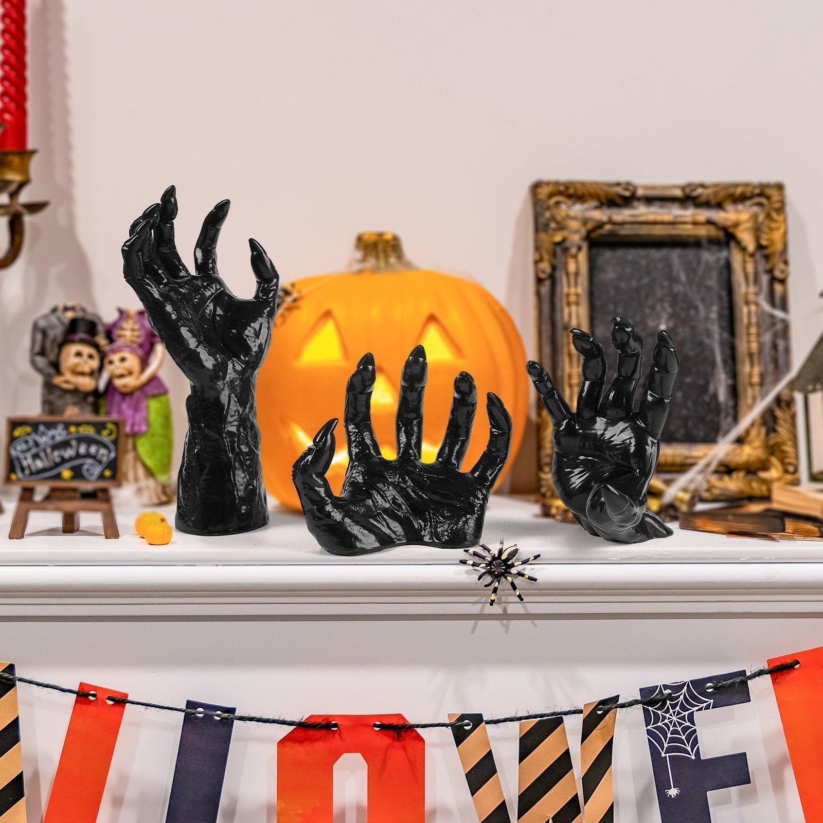 🎃👻Halloween Creepy Wall Mounted Reaching Hands - 3-Pack Decorations(1:1 reproduction) Mivoza Deutschland
