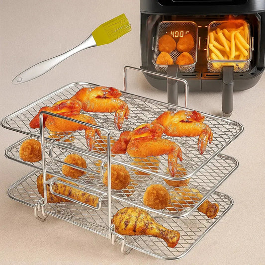 3-tier air fryer insert for even cooking