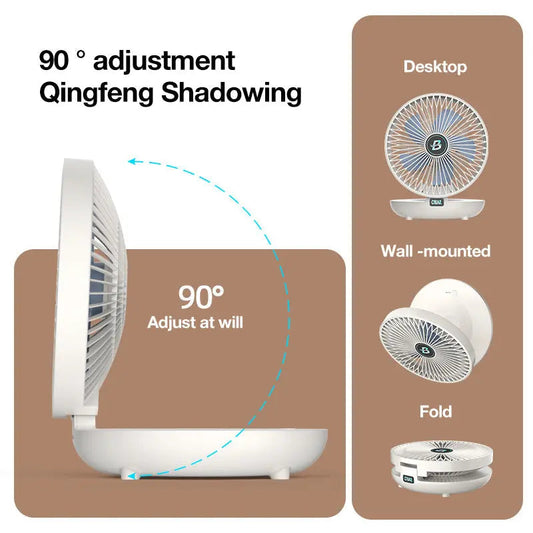 Wall-Mounted Quiet Fan for Bedroom & Bathroom