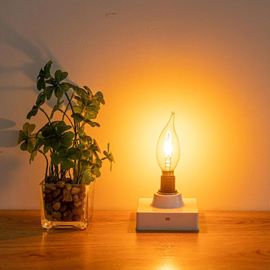 🔥E12 LED Flickering Flame Decoration Light Bulbs -Perfect Ambiance for Halloween Christmas Mivoza Deutschland