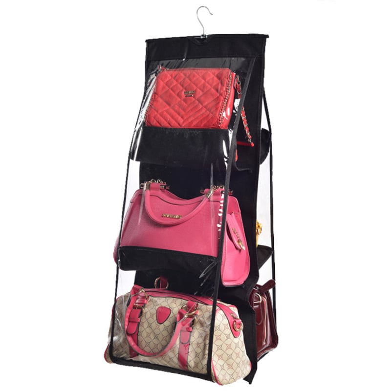 Double-sided Hanging Storage Bag – Six-layer Organizer for Handbags