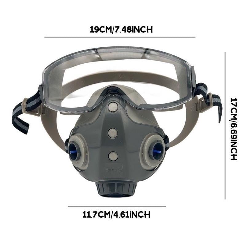 Integrated Respiratory Mask — Dustproof Half Mask with Dual Filtration