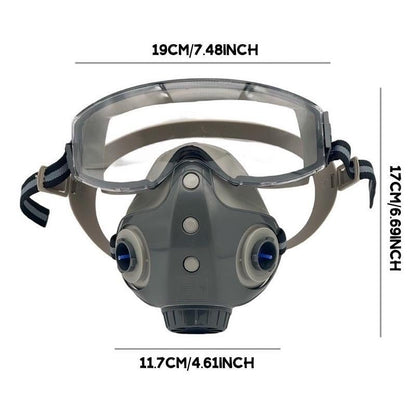Integrated Respiratory Mask — Dustproof Half Mask with Dual Filtration