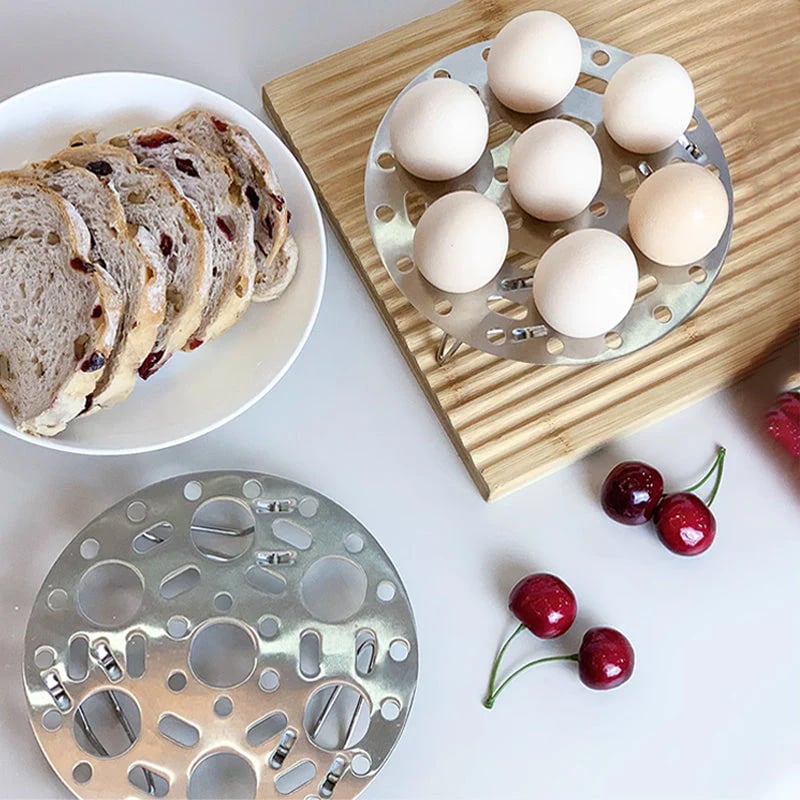 Silver Stainless Steel Steamer Rack with Stand for Cooking Mivoza Deutschland