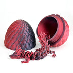 3D-Printed Dragon Egg Toy with Movable Dragon