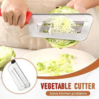 Stainless Steel Dual Blade Cutter - Multifunctional Slicer for Veggies