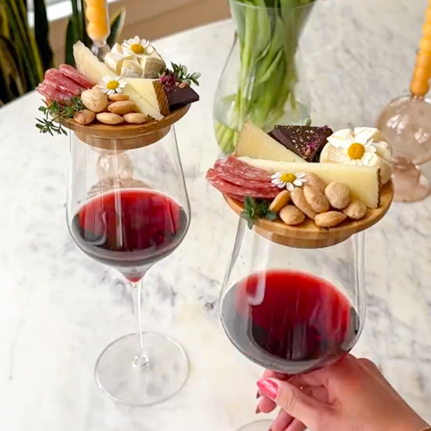 Wine Glass Charcuterie Attachment — For an Exclusive Wine Experience