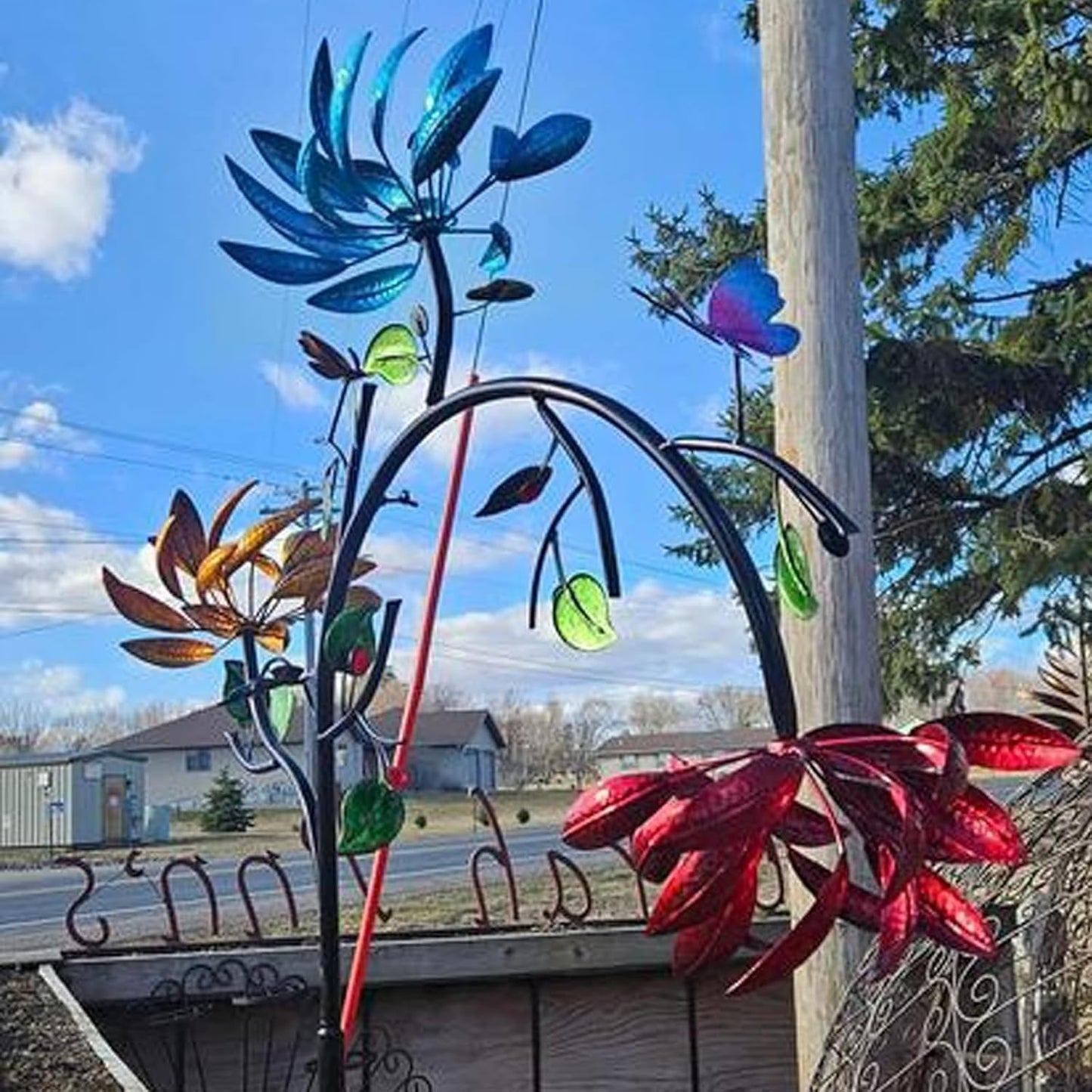 Bunter Garten-Windspinner – Faszinierende Blumendekoration Mivoza Deutschland