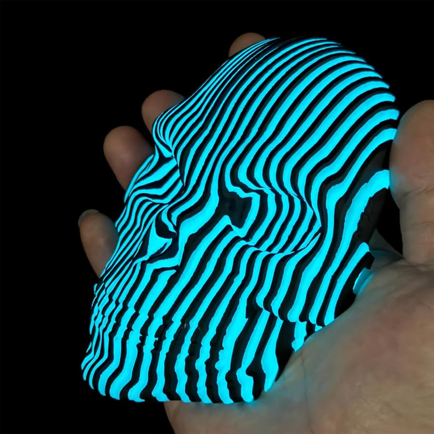 3D Quantum-Leuchtschädel — Magische Atmosphäre aus Licht & Schatten Mivoza Deutschland