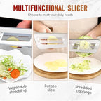 Stainless Steel Dual Blade Cutter - Multifunctional Slicer for Veggies
