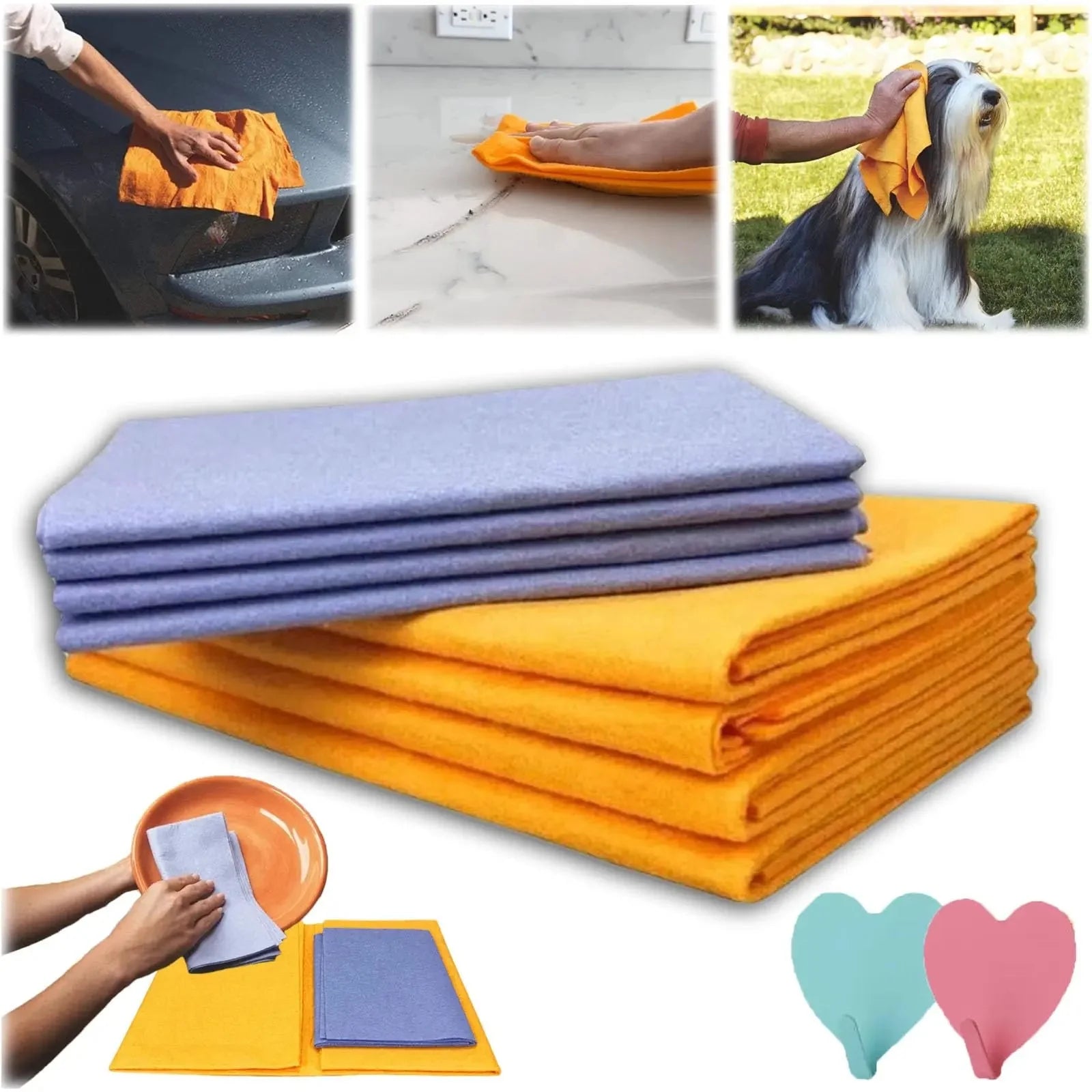 Waschbare Reinigungstücher — 8er Set, langlebig & saugfähig Mivoza Deutschland