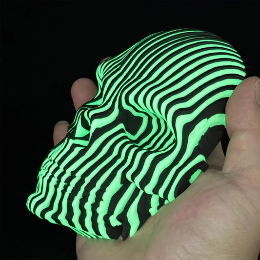 3D Quantum-Leuchtschädel — Magische Atmosphäre aus Licht & Schatten Mivoza Deutschland