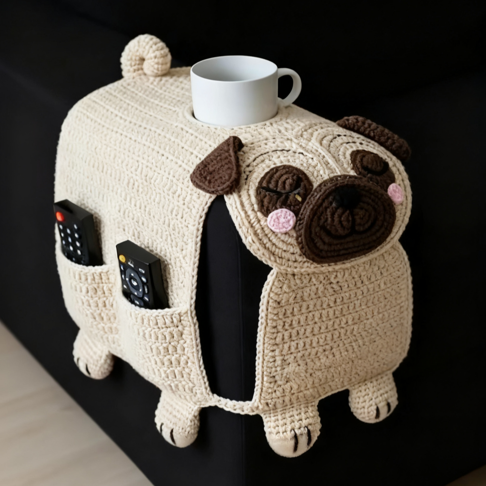 Handmade Crochet Dog Sofa Organizer Mivoza Deutschland