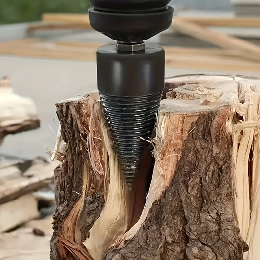 Drill Wood Splitter — Effortless Firewood Splitting Without Effort