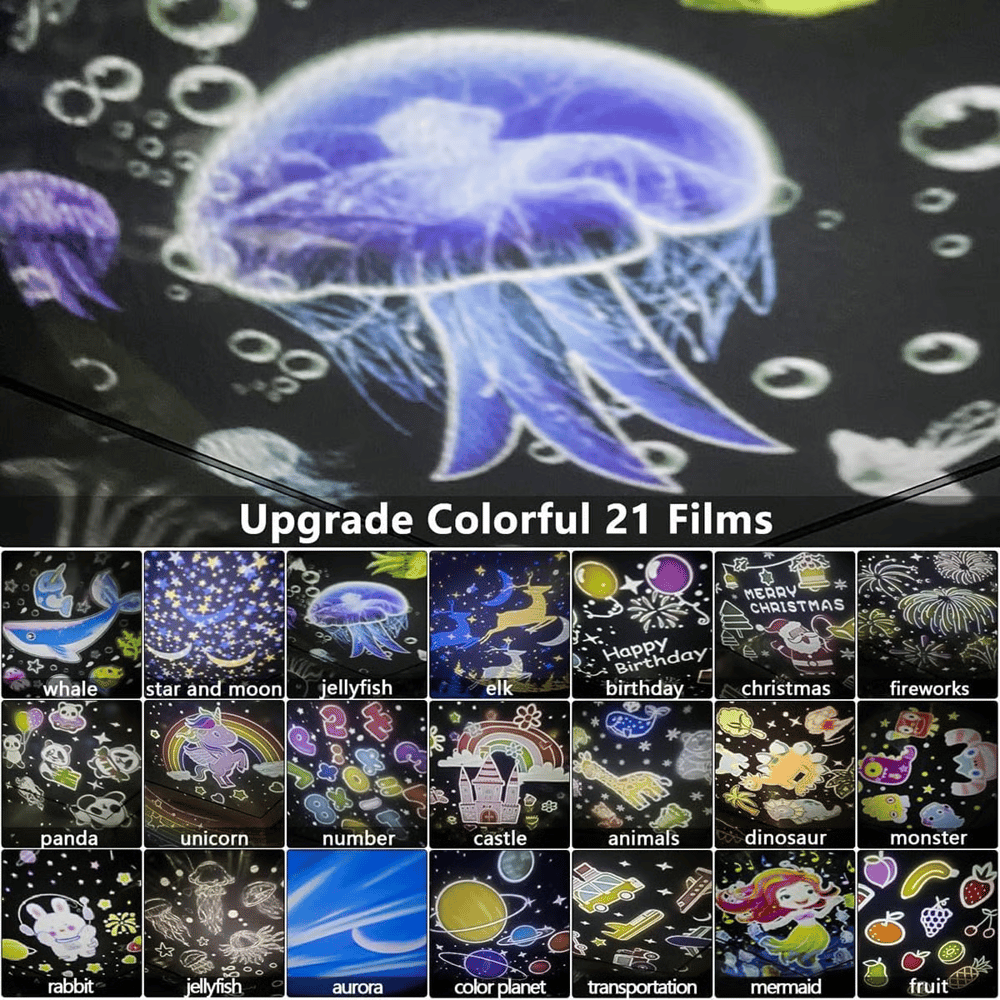 ⭐Projector Night Light for Kids 15 Sets of Films🌙Type-C Charging🔋 Mivoza Deutschland