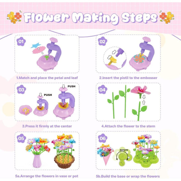 DIY Flower Bouquet Set — Promotes Creativity & Imagination in Children