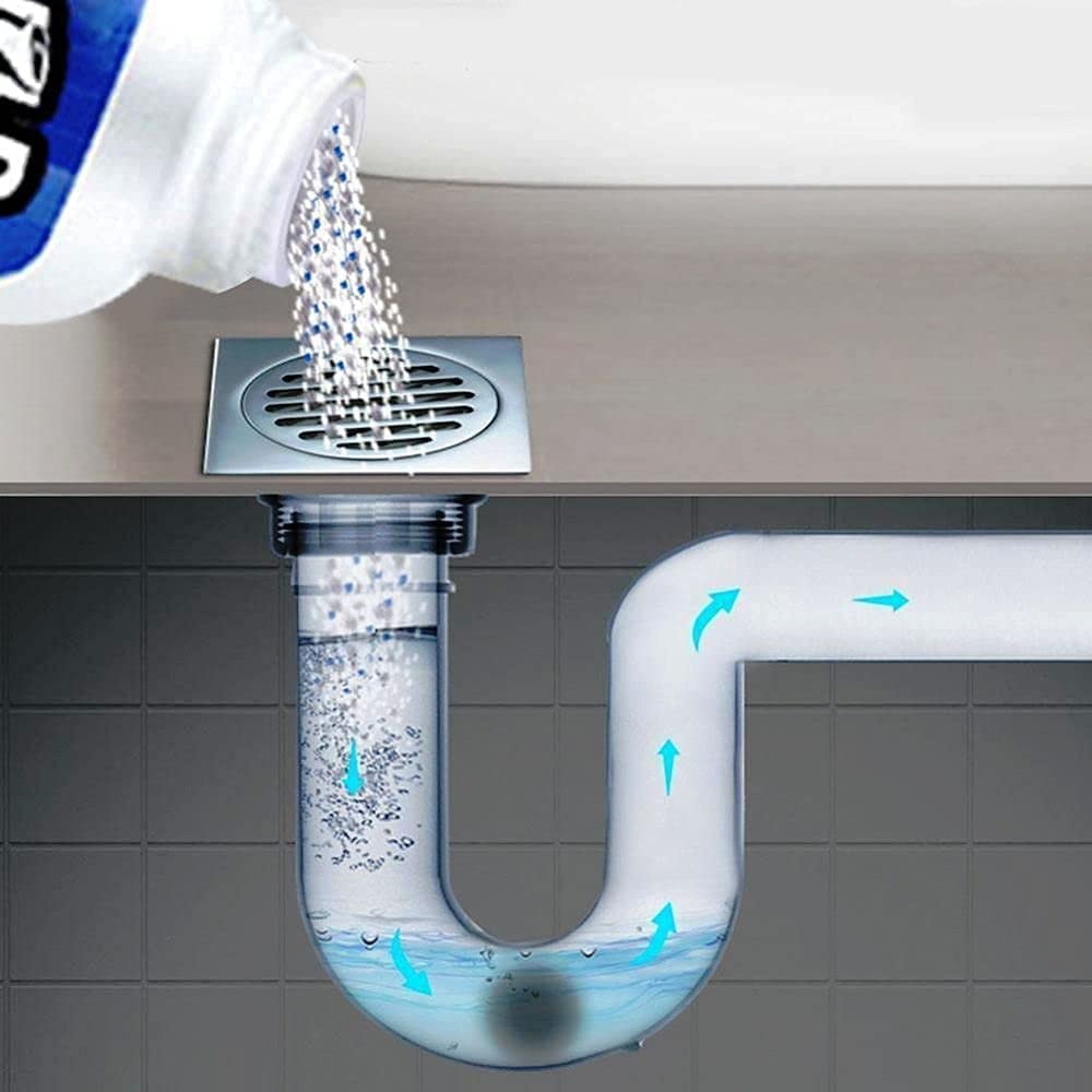 Powerful Drain Cleaner – Unclogs Pipes in Minutes